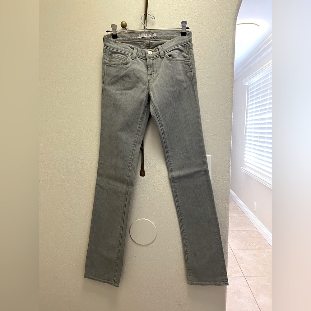 J Brand gray denim skinny jeans, size 25. Brand new, never worn.